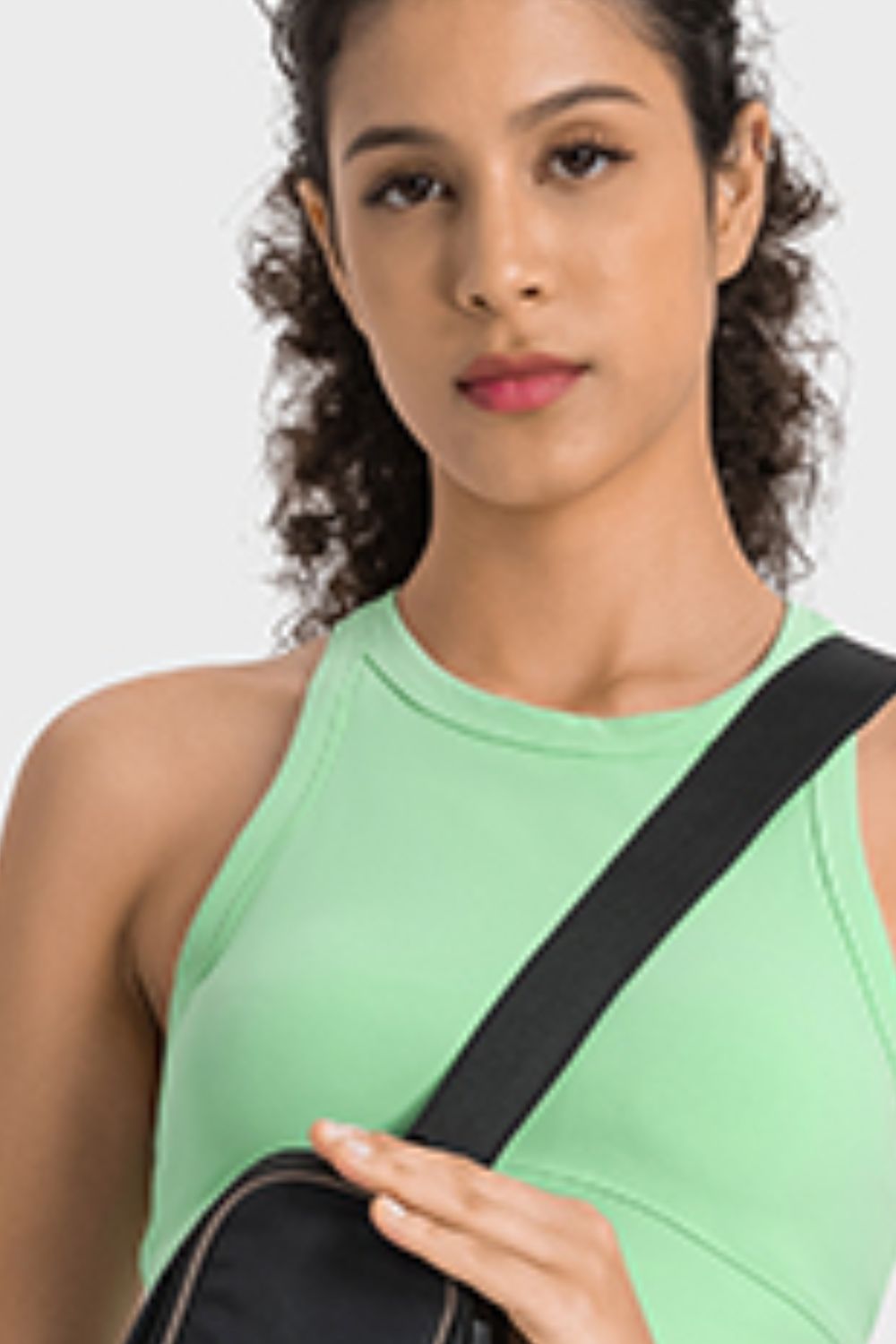 Racerback Cropped Sports Tank - Millennia