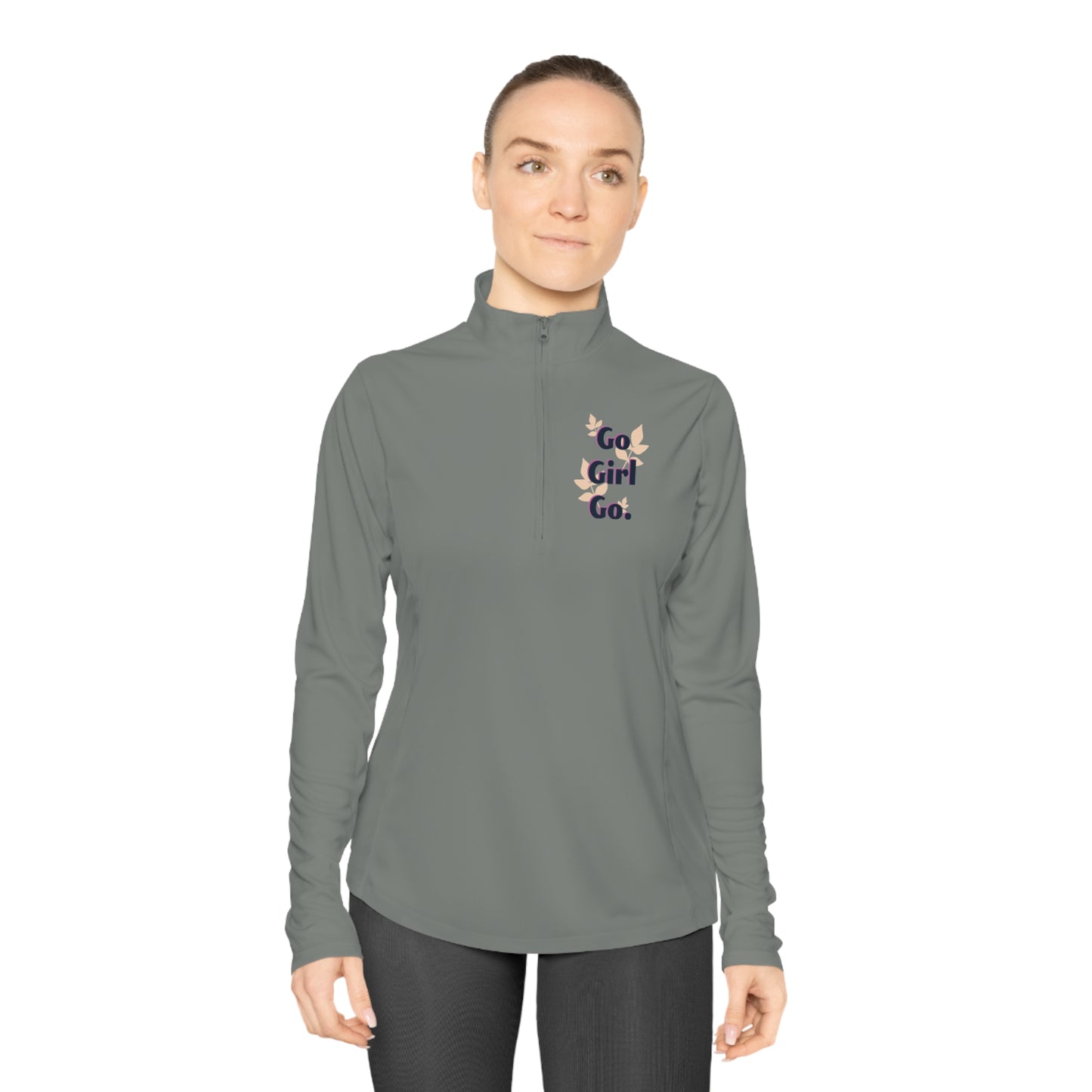 Quarter-Zip Pullover - Go Girl Go