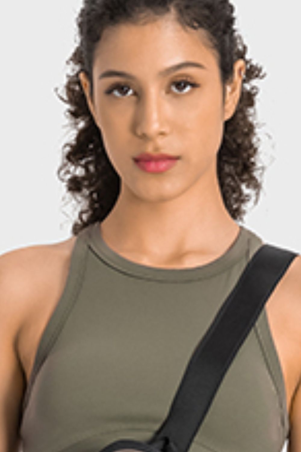 Racerback Cropped Sports Tank - Millennia