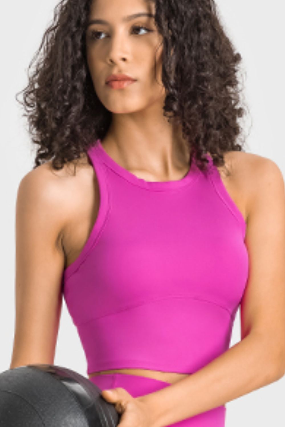 Racerback Cropped Sports Tank - Millennia