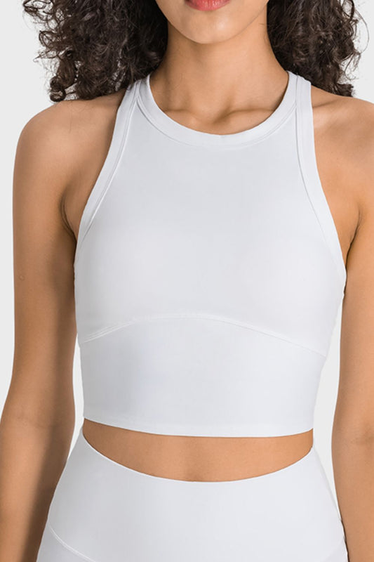 Racerback Cropped Sports Tank - Millennia