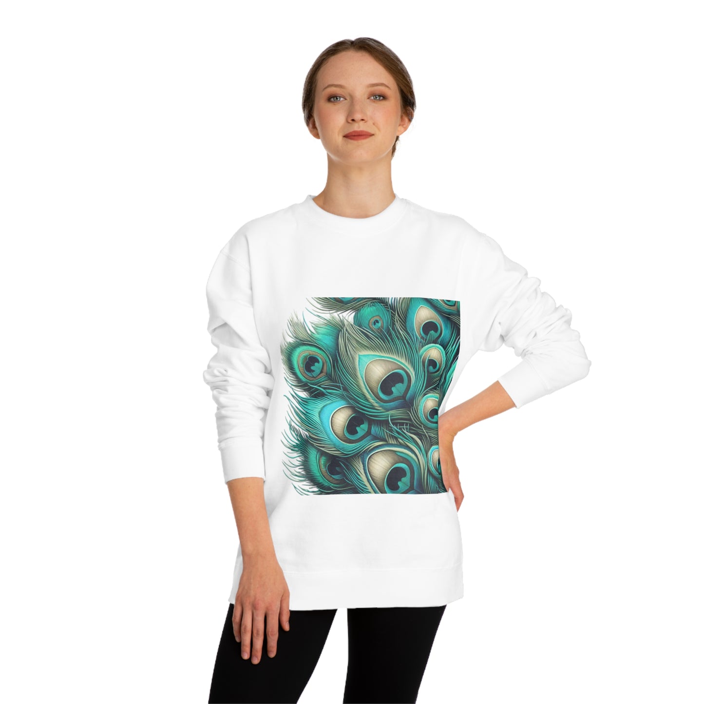 Unisex Crew Neck Sweatshirt - Peacock