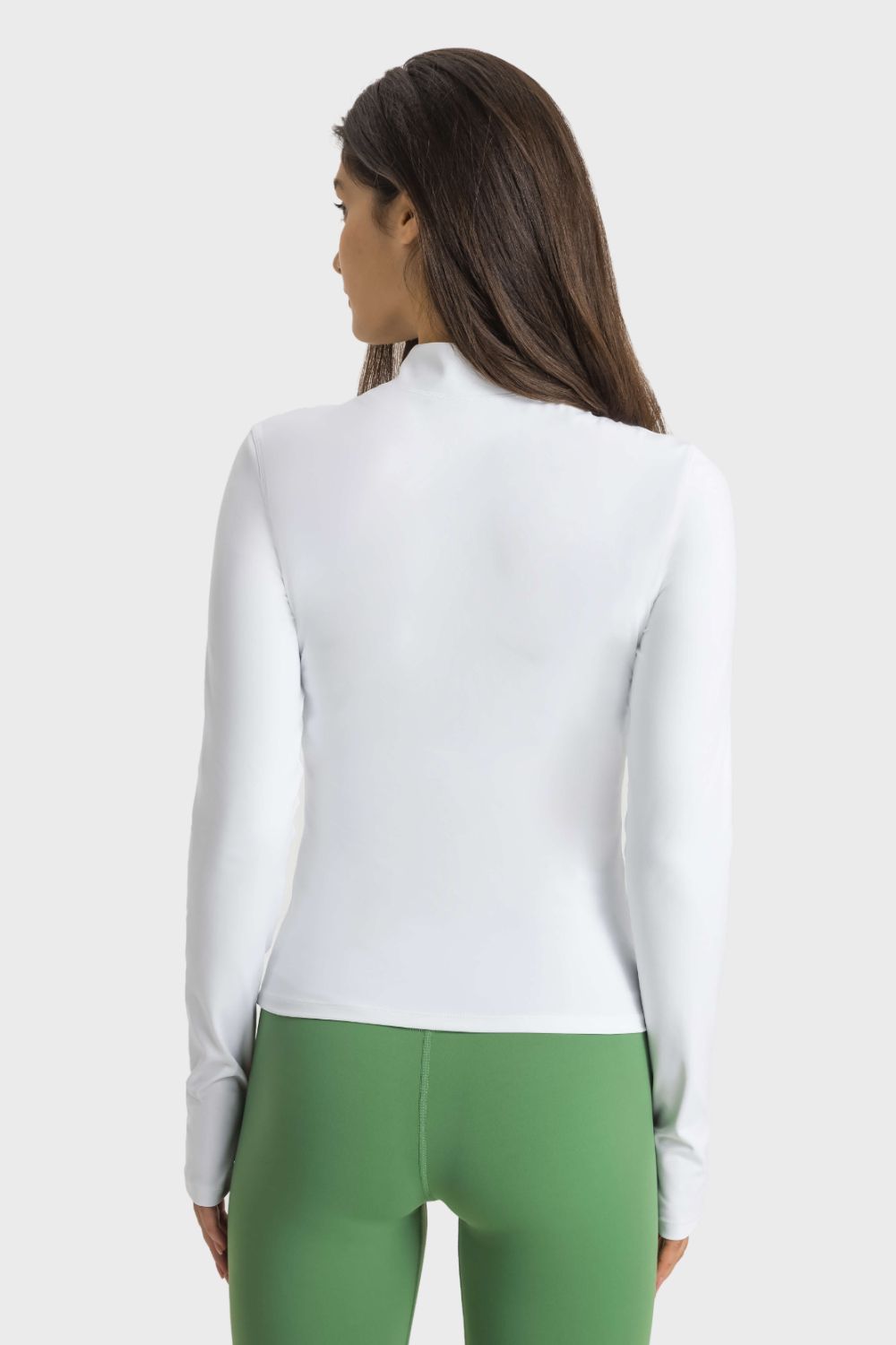 Half Zip Thumbhole Sleeve Sports Top - Millennia