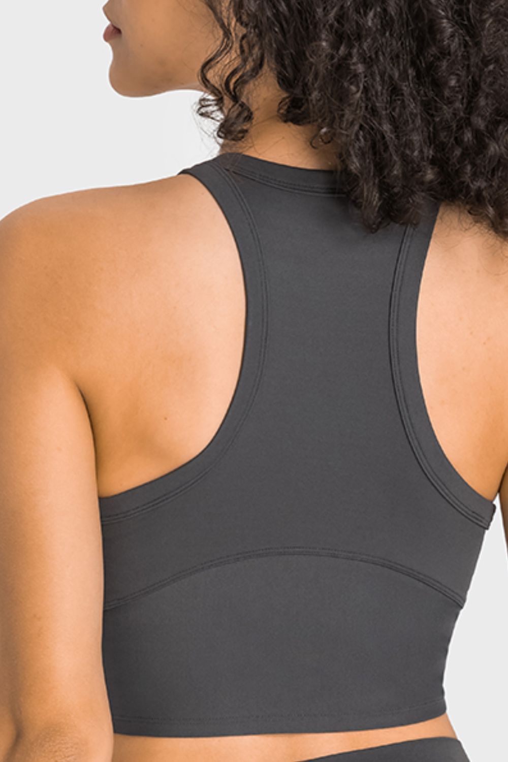 Racerback Cropped Sports Tank - Millennia