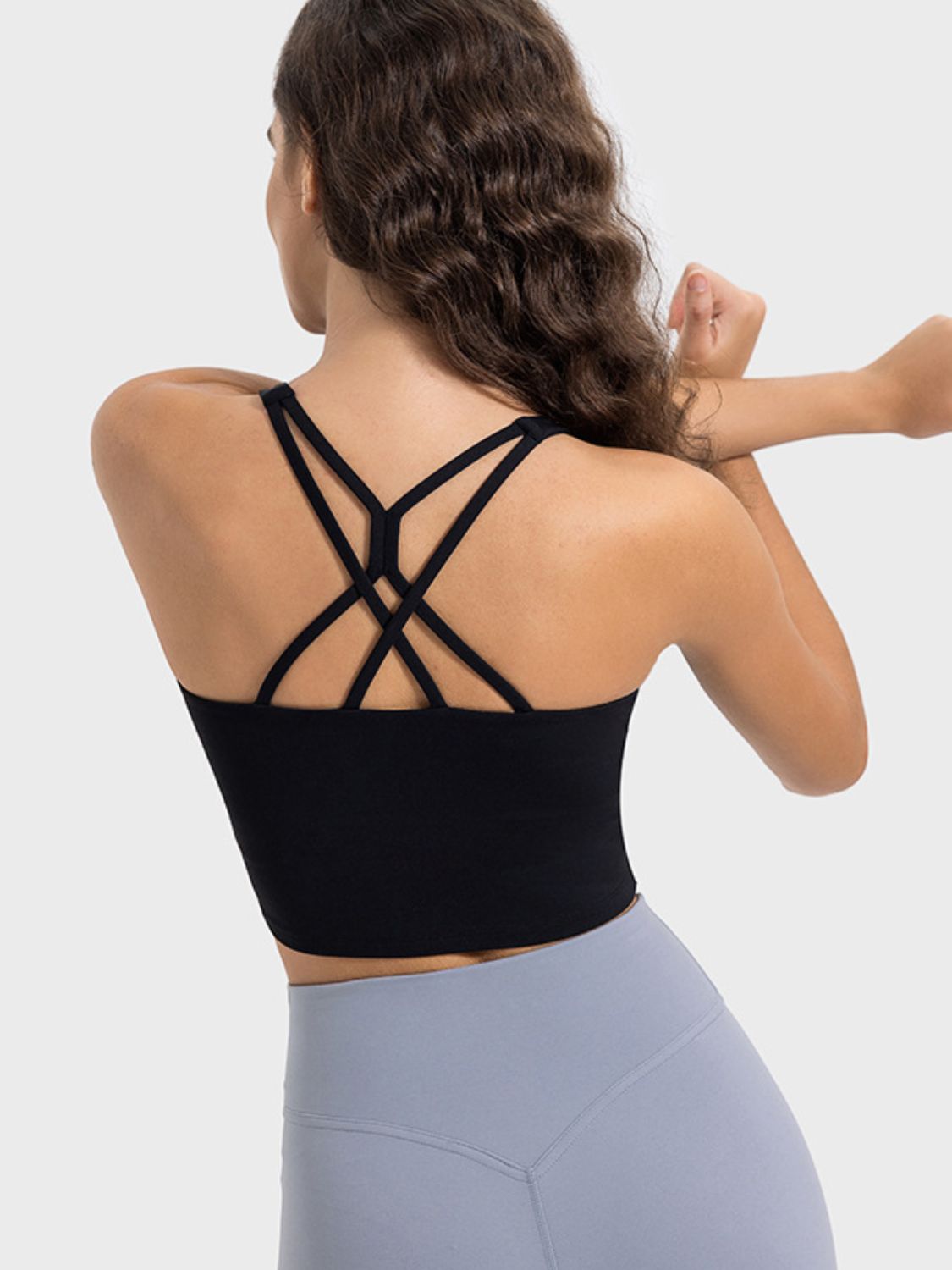 Crisscross Round Neck Active Tank - Millennia