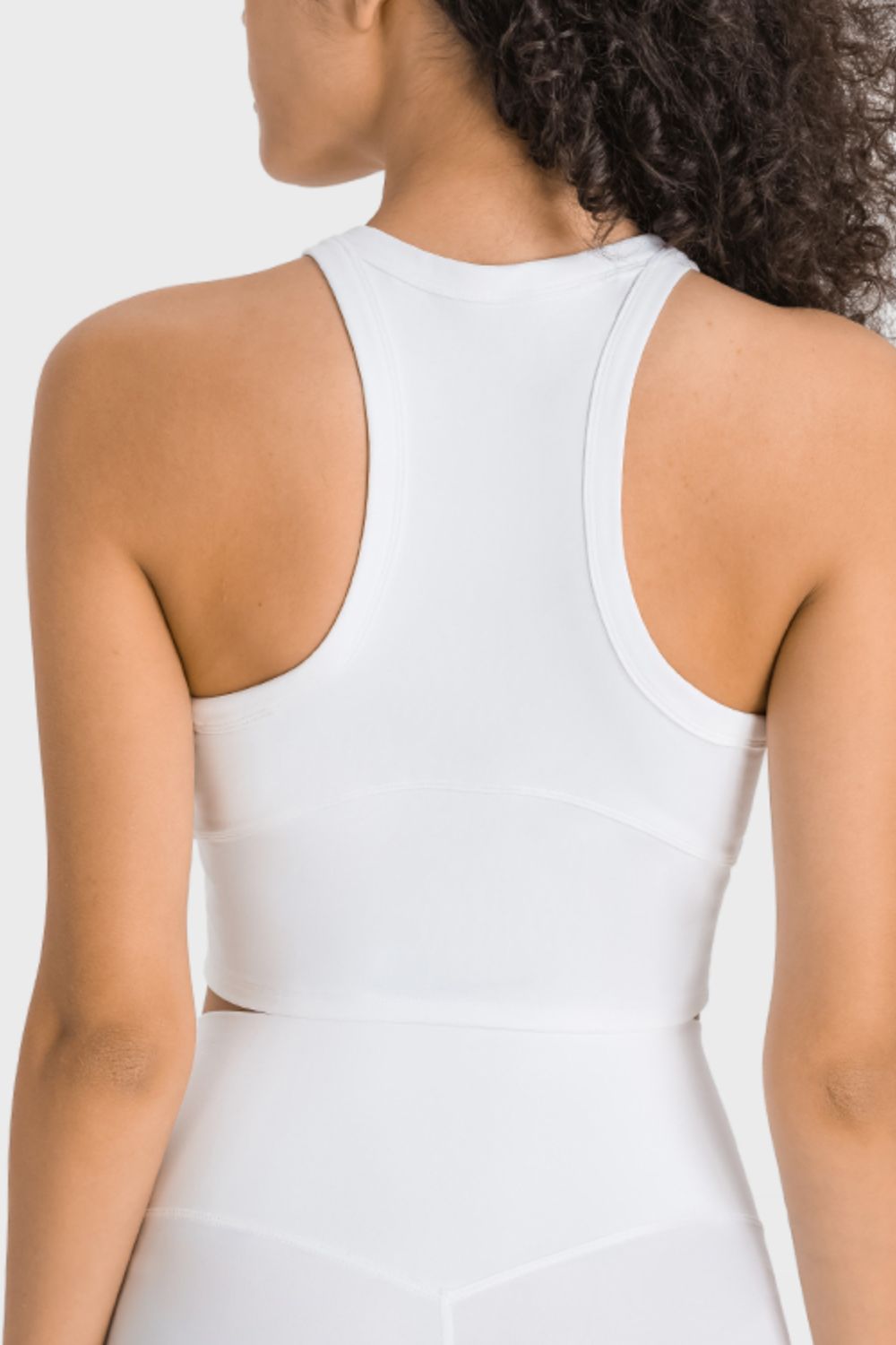 Racerback Cropped Sports Tank - Millennia