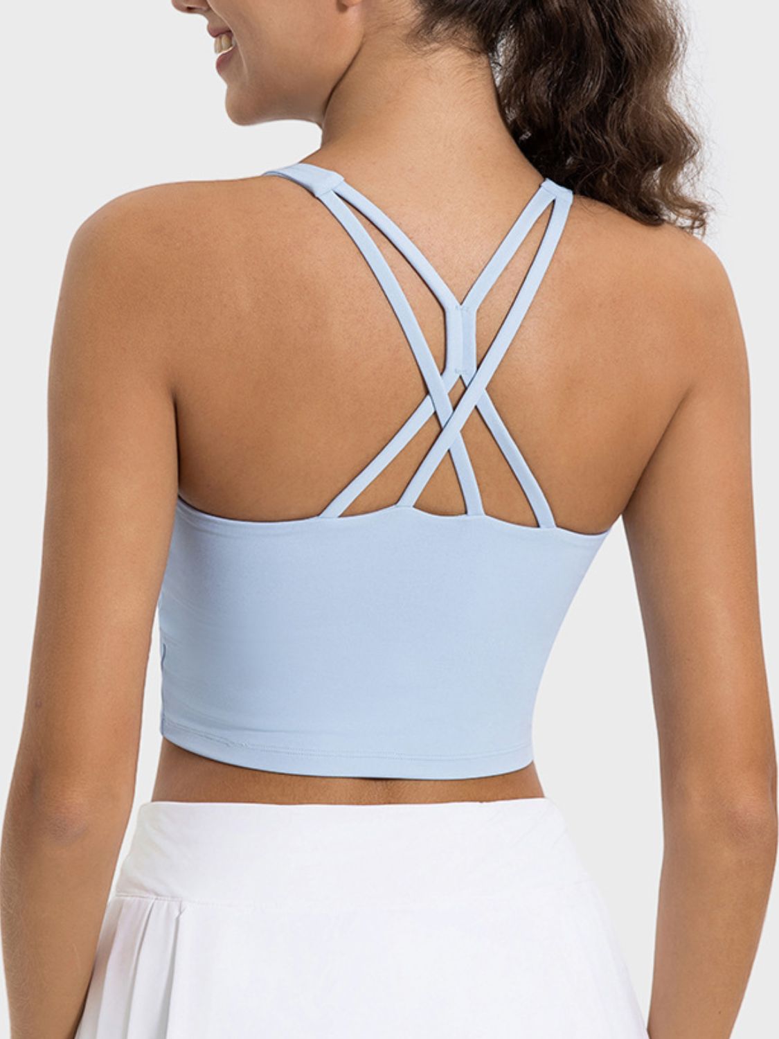 Crisscross Round Neck Active Tank - Millennia