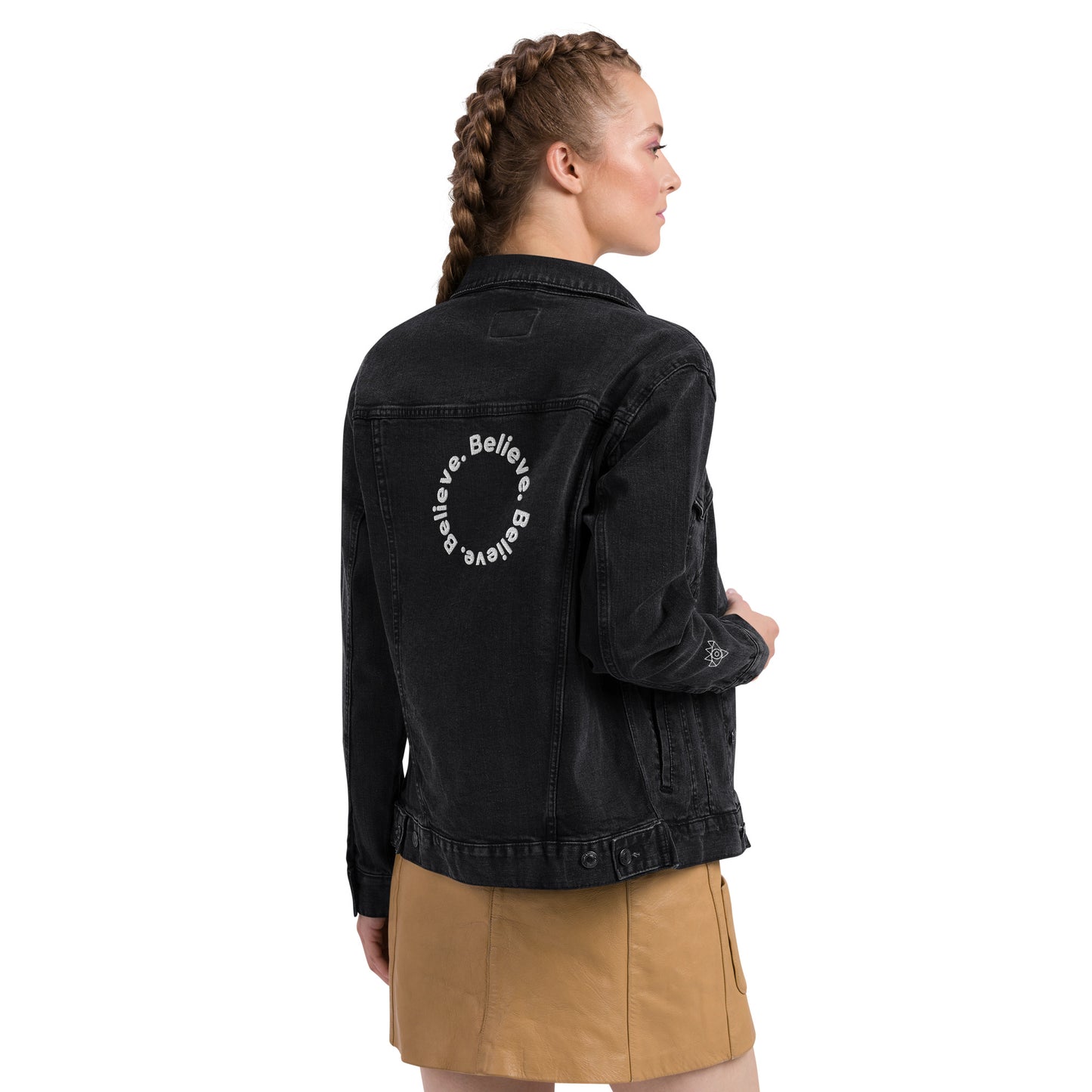 Black Denim Jacket - Believe