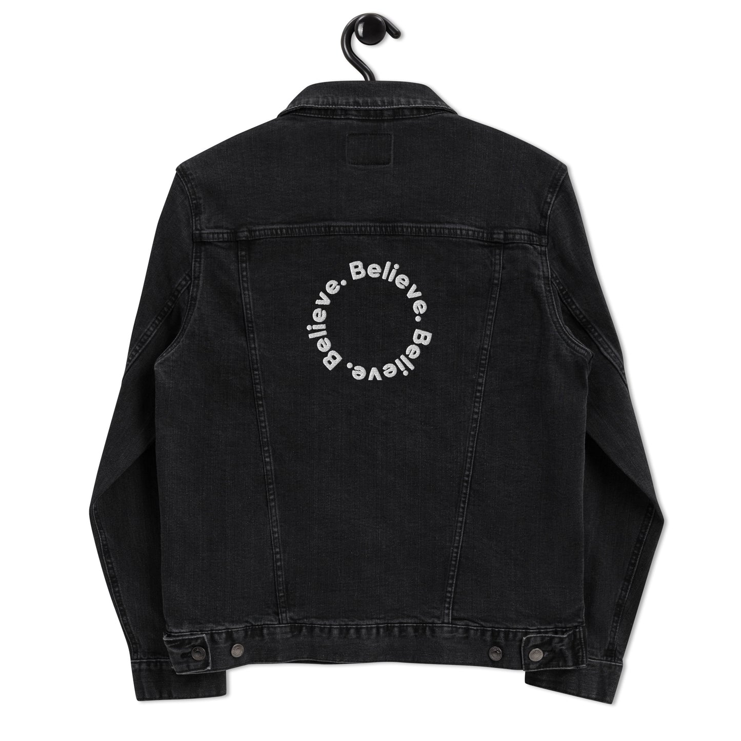 Black Denim Jacket - Believe