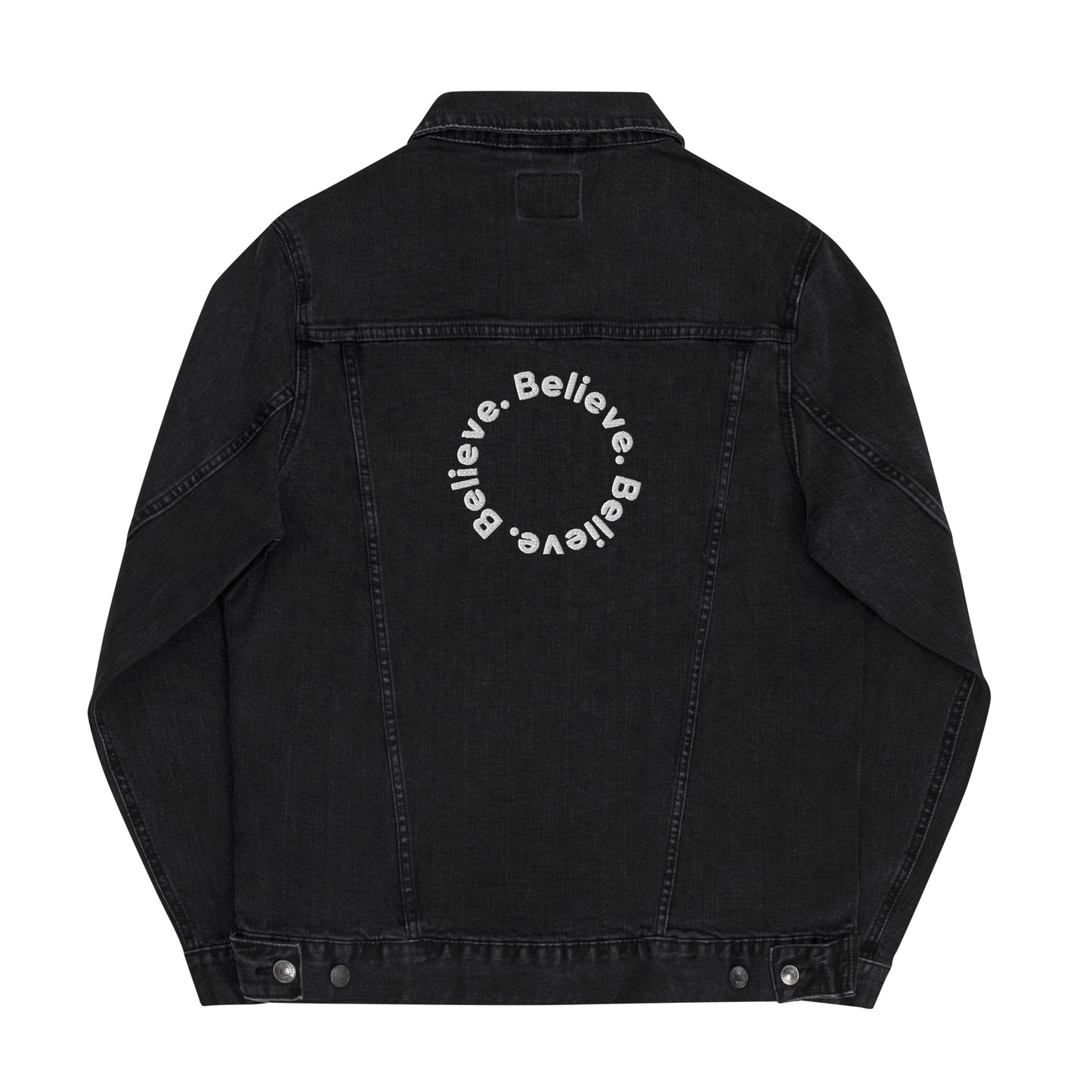 Black Denim Jacket - Believe